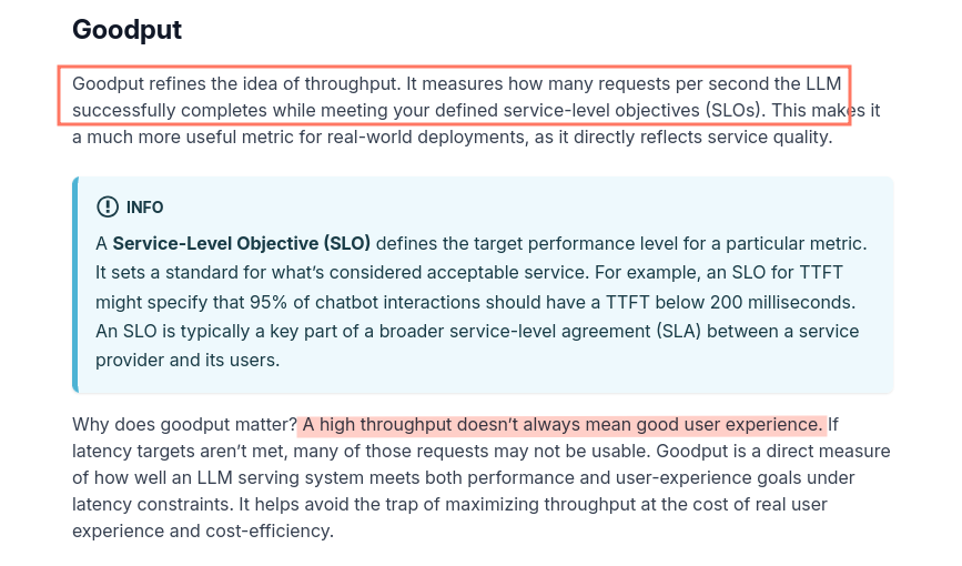 goodput definition from bentoml